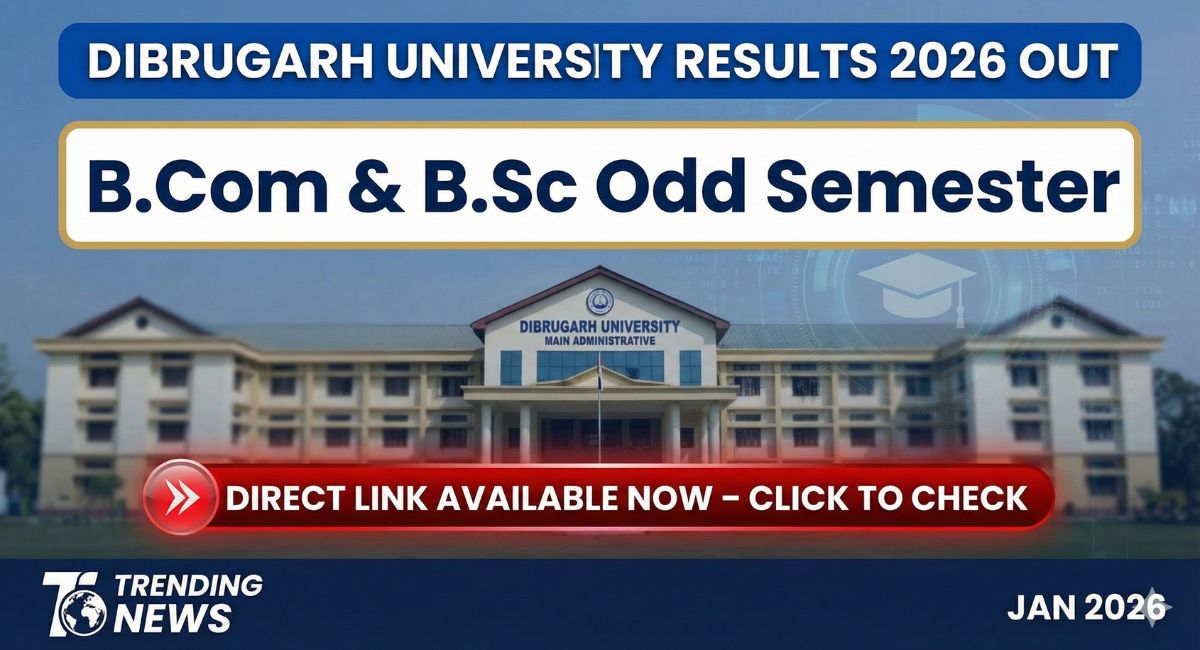 Dibrugarh University Results 2026