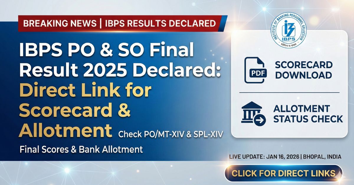 IBPS PO & SO Final Result